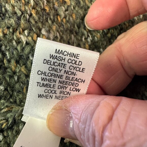 So Wear It Declare It Womens Size Medium Green Textured Knit Cardigan - Picture 8 of 8